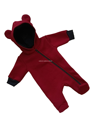 "МоёДитё" комбинезон с ушками бордовый КБ160 "Магнолия"  ? Брянске